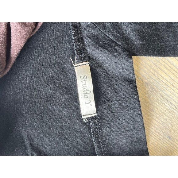 Y2K Studio Y Color Block Tank Top Blouse Juniors XS Black/Red V-neck - Picture 4 of 6